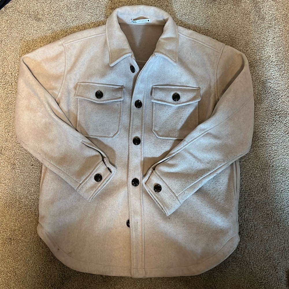 Zara wool jacket size medium
